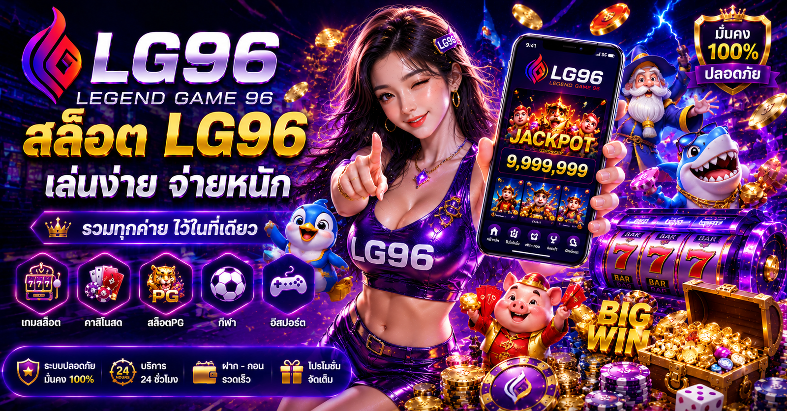 เกมสล็อตออนไลน์ LG96